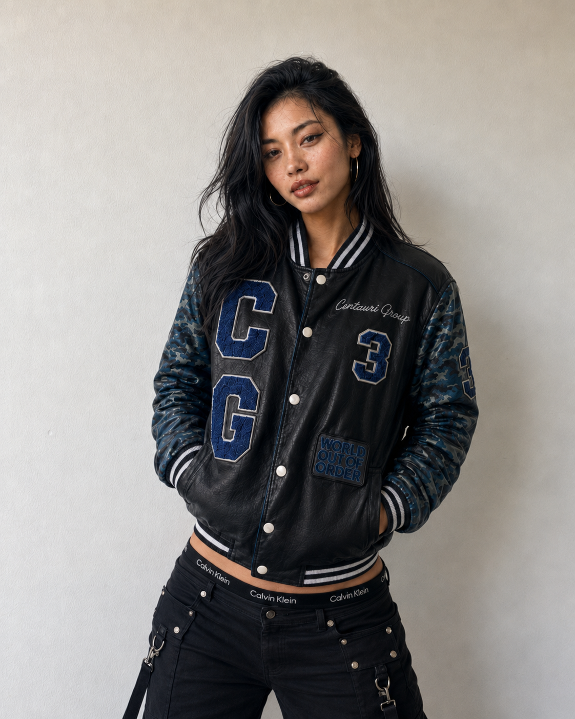World Out of Order Varsity Jacket photo